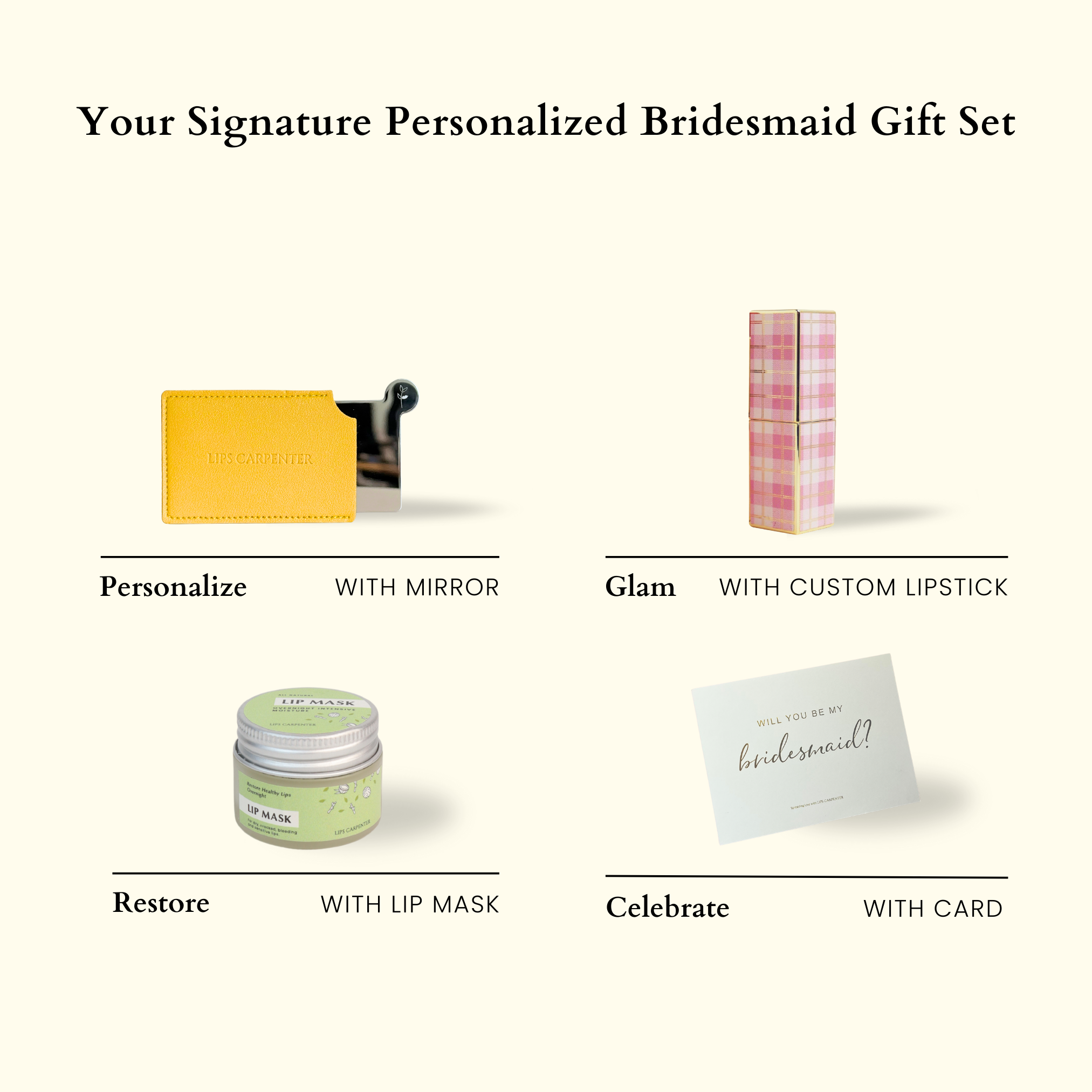 Your Signature Personalized Bridesmaid Gift Set