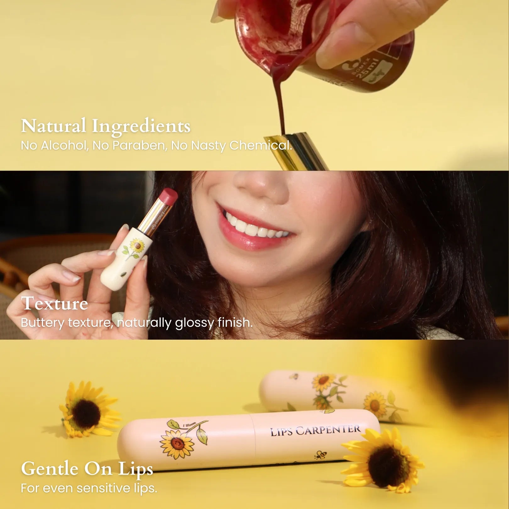 Made Gentle Lipstick - Sunflower Series