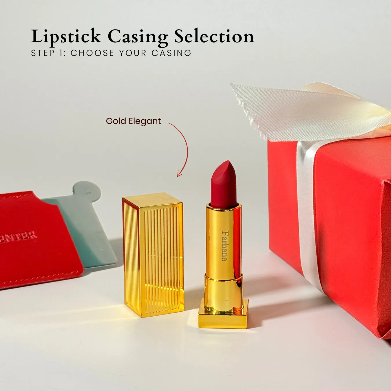 Customised Lipstick - Gold Elegant Series