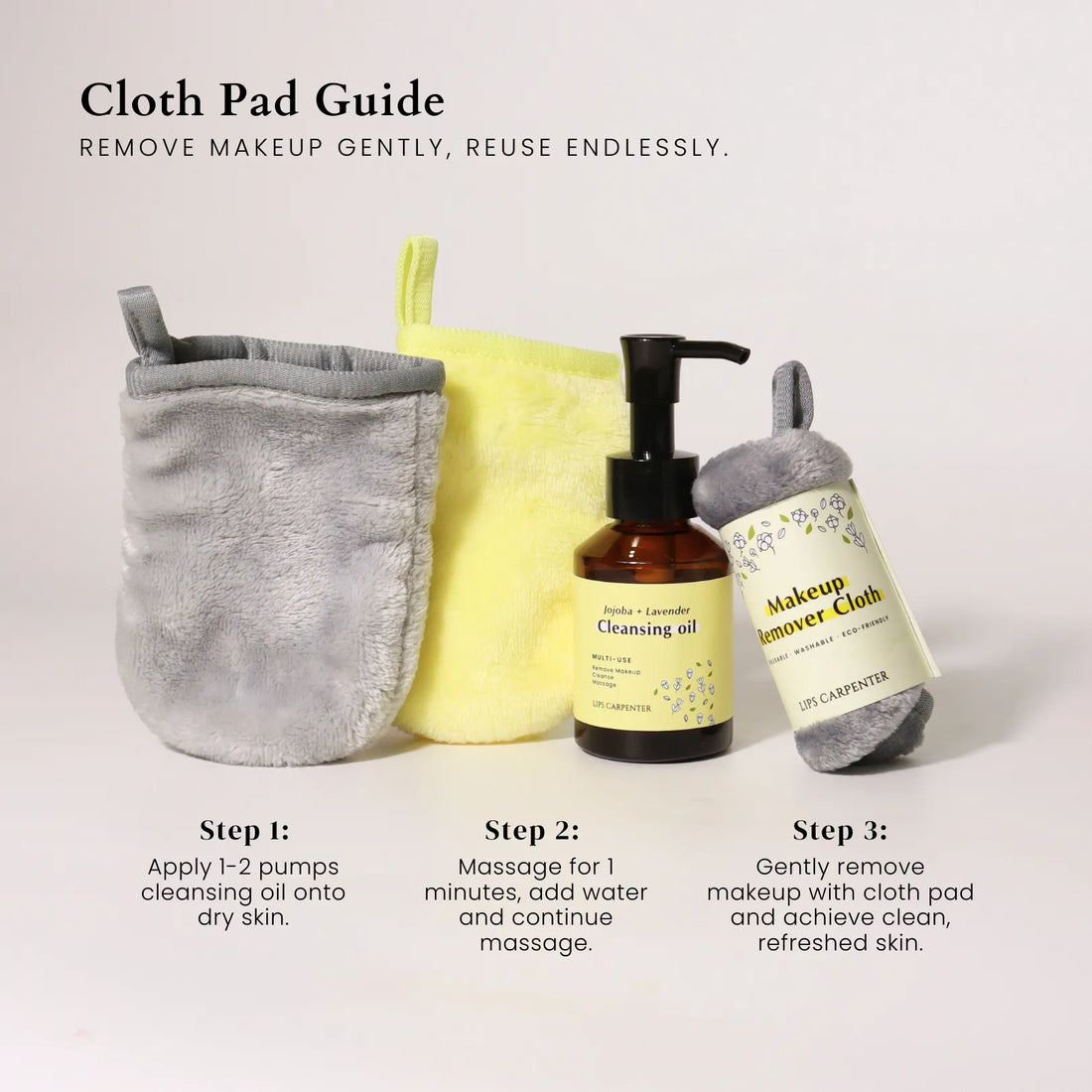 Washable Makeup Remover Cloth Pad