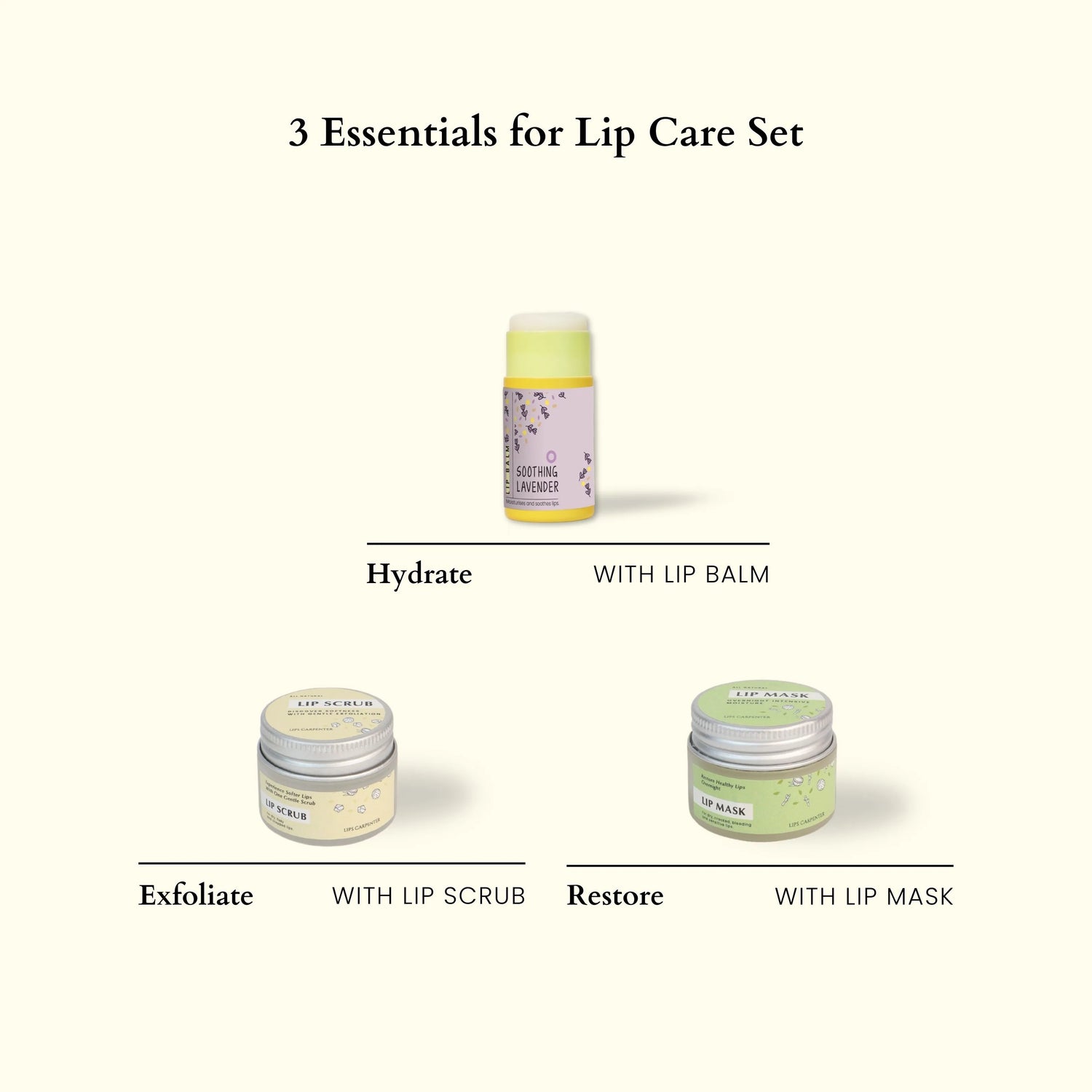 3 Essentials for Lip Care Set