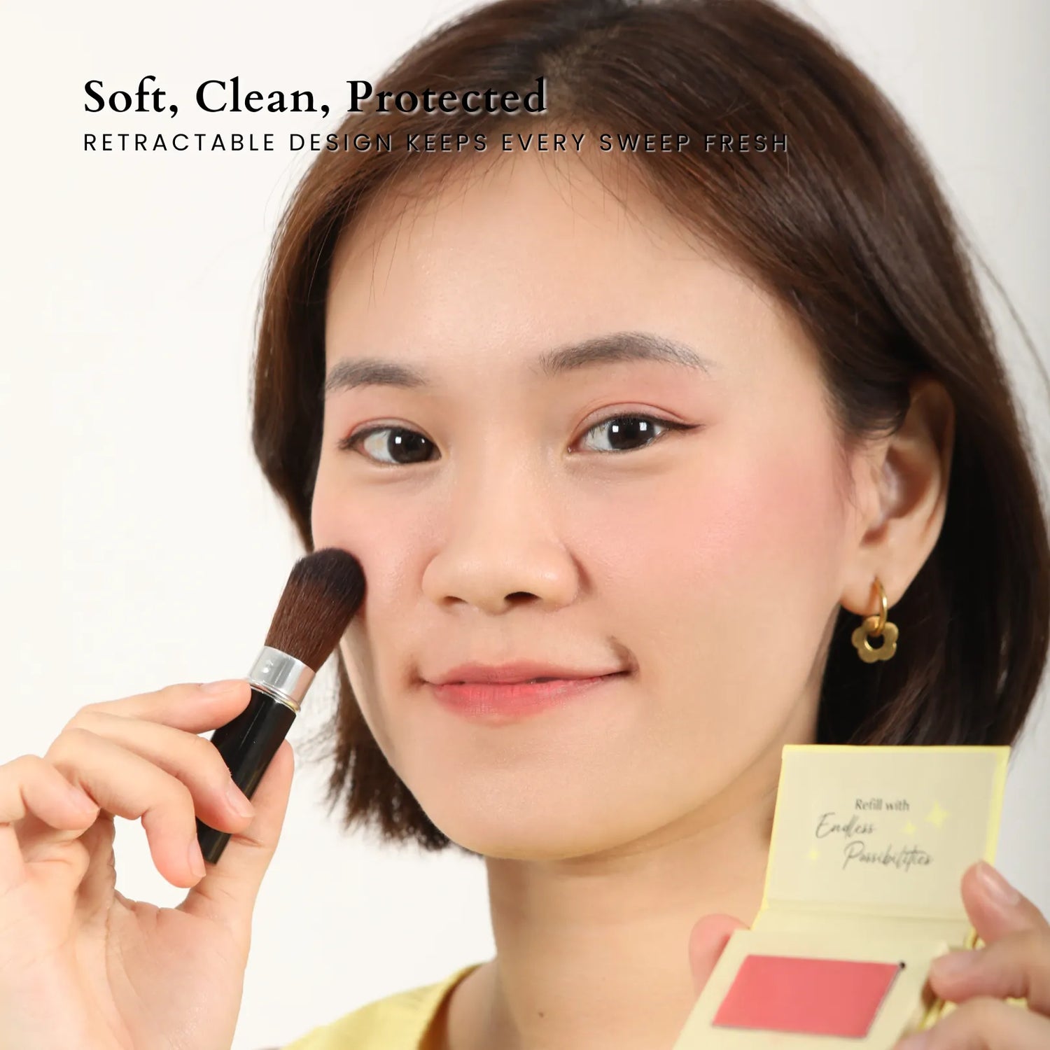 Retractable Makeup Brush